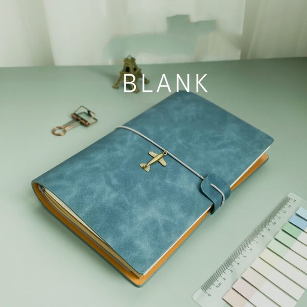 Customizable Inside Page Logo Leather Cover Travel Notebook Journal - Image 2