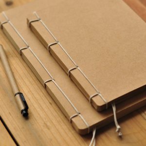 A5 Size Kraft Paper Notebook Blank Pages With Customized Logo