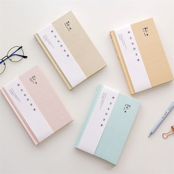 A5 Size Leather Cover Customizable Logo Grid Inner Page Design Notebook Diary Planner - Image 2