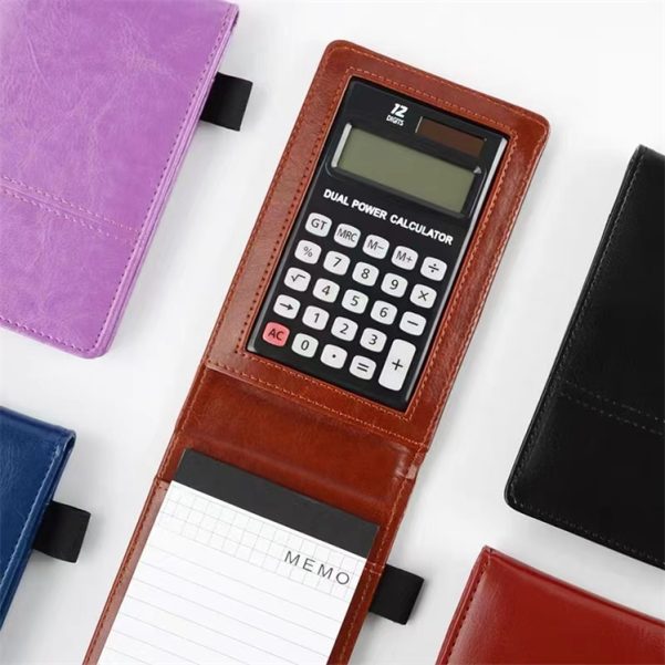 Mini Size Leather Cover Memo Pad Hand Ledger Notebook With Card Slot - Image 3