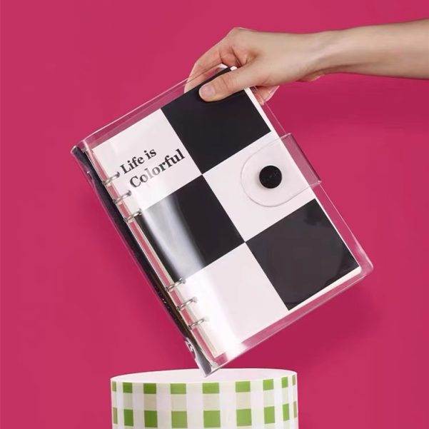 A5 Customizable Inner Page Cover Transparent Plastic Soft PP Binder Diary Notebook - Image 3