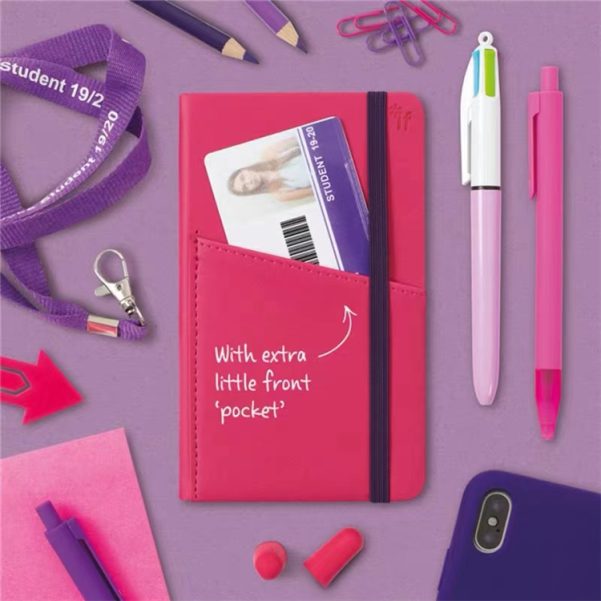 Mini A6 Size Leather Cover Customizable Inner Page Pocket Notebook Diary - Image 4