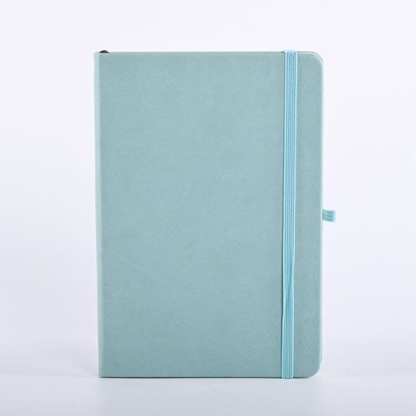 Factory Custom Logo A5 Leather Cover Inner Page Horizontal Line Strap Notebook Diary - Image 2