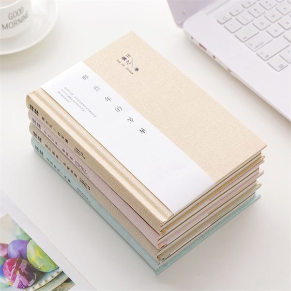 A5 Size Leather Cover Customizable Logo Grid Inner Page Design Notebook Diary Planner - Image 3