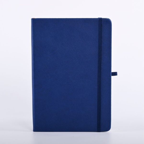 Factory Custom Logo A5 Leather Cover Inner Page Horizontal Line Strap Notebook Diary - Image 4