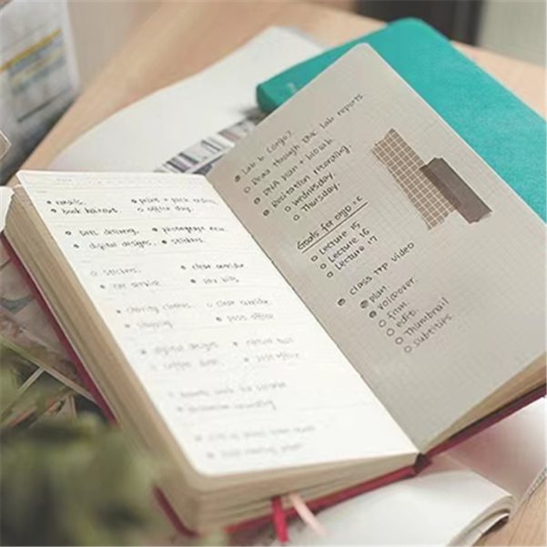 Small Size Leather Cover Customized LOGO Notebook Diary Hand Ledger - Image 4