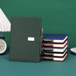 A5 Size PU Leather Cover Inner Page Inner Design Custom Business Notebook