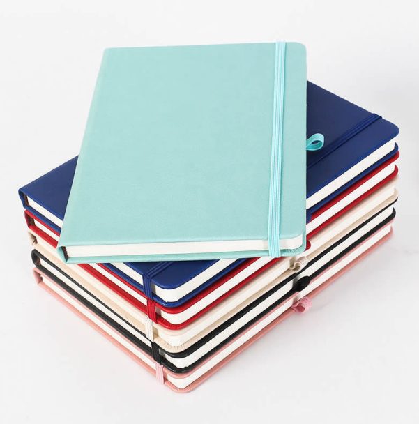 A5 Size PU Leather Cover Logo Custom Inner Page Lined Journal - Image 2