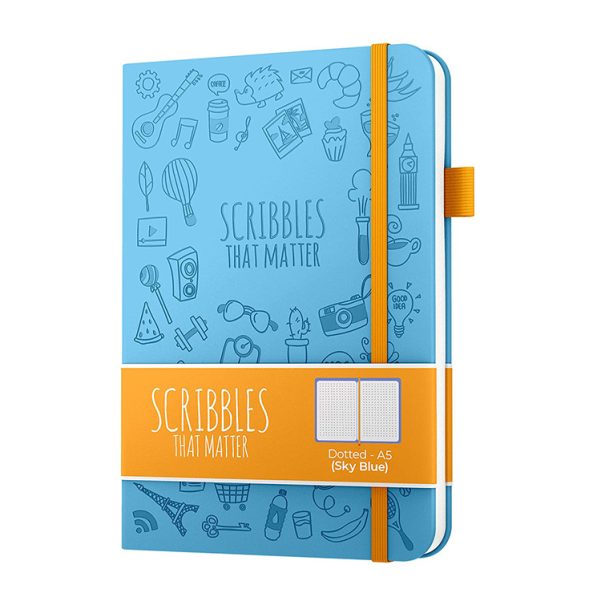 A5 Notebook Inner Page Horizontal Lines Colorful PU Cover With Ribbon Planner - Image 3
