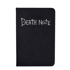 A5 Size Black Leather Custom Logo Death Notebook Diary