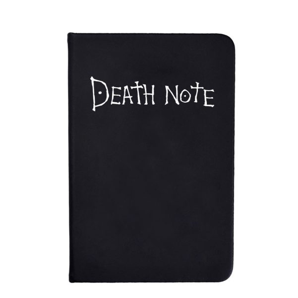 A5 Size Black Leather Custom Logo Death Notebook Diary