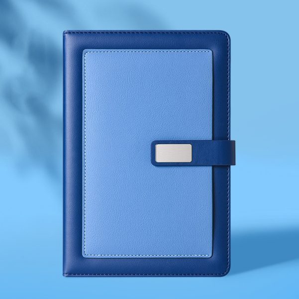 A5 Size PU Leather Cover Inner Page Custom Notebook Journal With Pen - Image 2