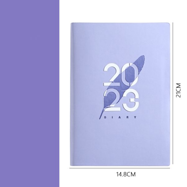 A5 Notebook PU Cover Inner Pages Daily Plan Custom Logo With Annual Calendar Journal - Image 4