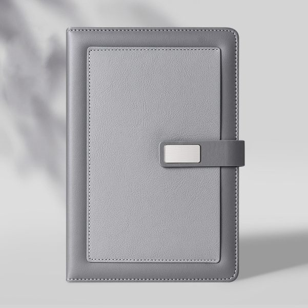 A5 Size PU Leather Cover Inner Page Custom Notebook Journal With Pen - Image 5