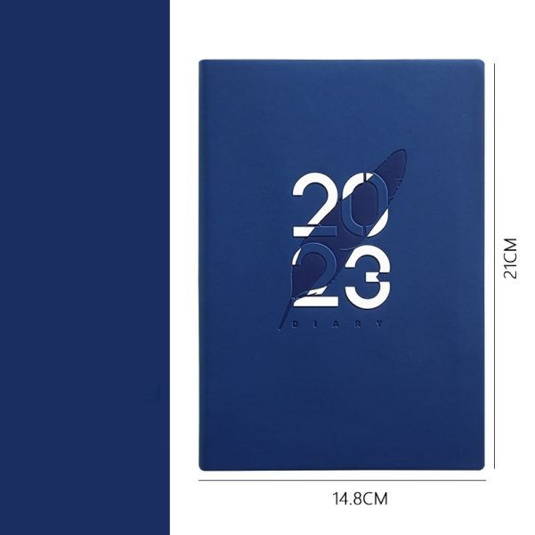 A5 Notebook PU Cover Inner Pages Daily Plan Custom Logo With Annual Calendar Journal - Image 5