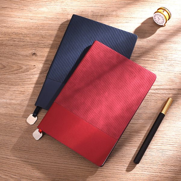 A5 Size Leather Cover Custom Logo And Inner Pages Business Notebook Diary Planner