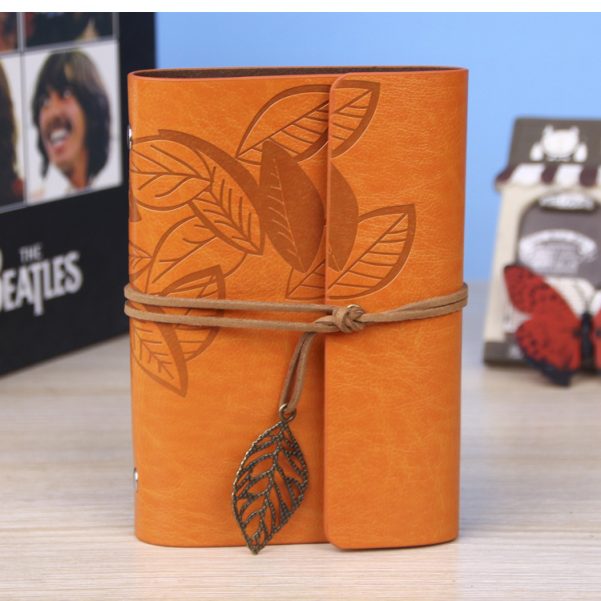 A6 A7 Size Vintage Leather Cover Kraft Paper Inner Pages Travel Notebook - Image 3