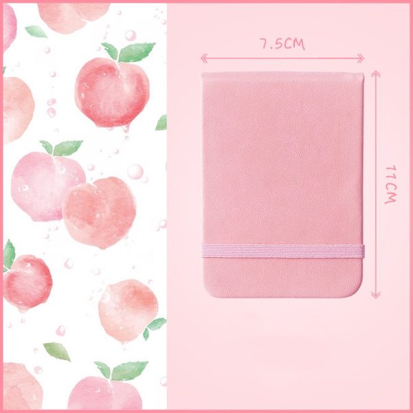 A7 Size Mini Leather Cover Strap Pocket Notebook Diary - Image 3