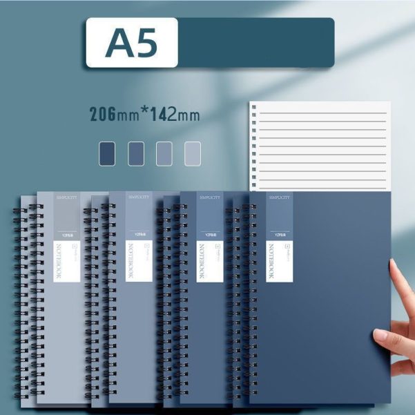 A5 B5 A4 Size Custom Cover And Inner Pages Spiral Coil Notebook Diary - Image 2