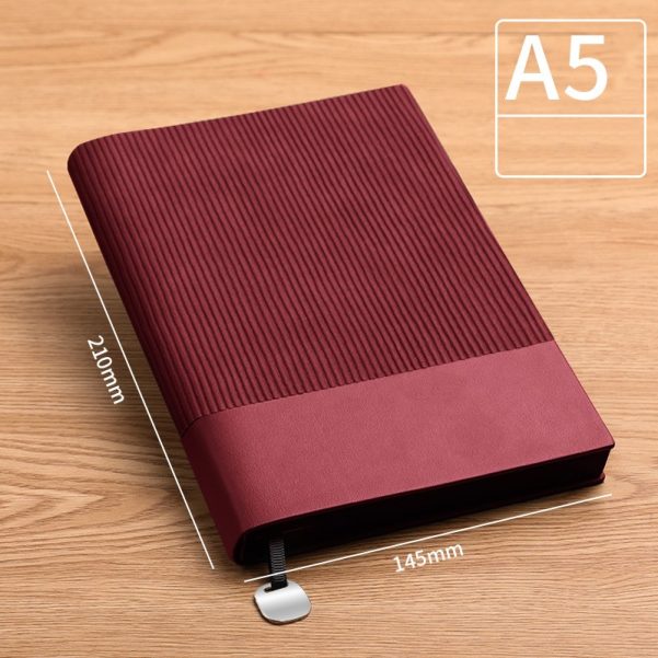 A5 Size Leather Cover With Custom Logo And Size Business Notebook Diary Planner Journal - Image 3