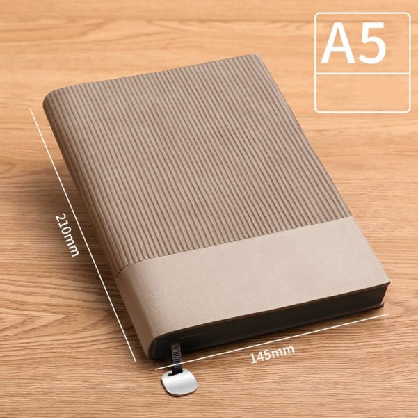 A5 Size Leather Cover With Custom Logo And Size Business Notebook Diary Planner Journal - Image 4