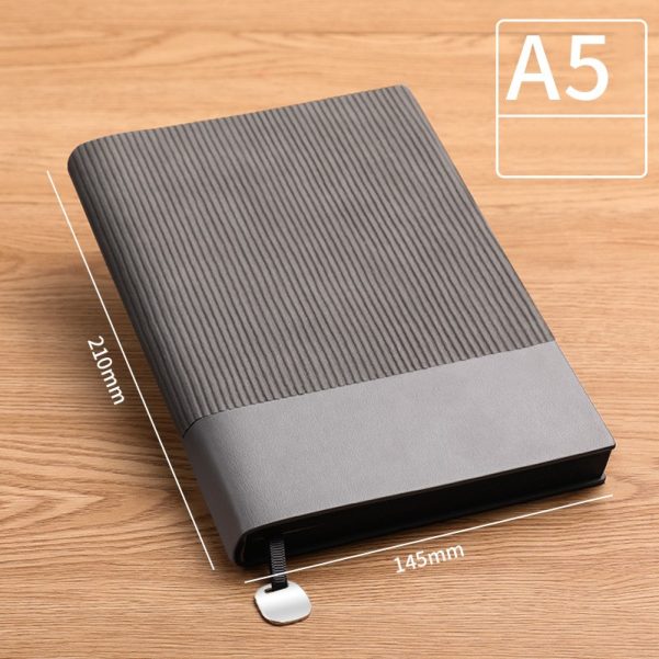 A5 Size Leather Cover With Custom Logo And Size Business Notebook Diary Planner Journal - Image 5