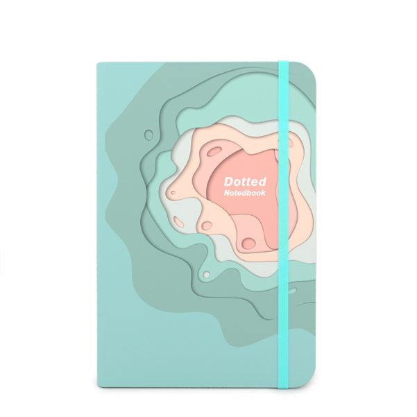 Custom Size Cover Print Style Inner Pages Dotted Line Leather Notebook Diary Planner - Image 4