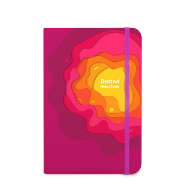 Custom Size Cover Print Style Inner Pages Dotted Line Leather Notebook Diary Planner - Image 5