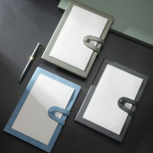 A5 Size Leather Cover Accept Logo Customized Magnetic Buckle Notebook Diary Planner