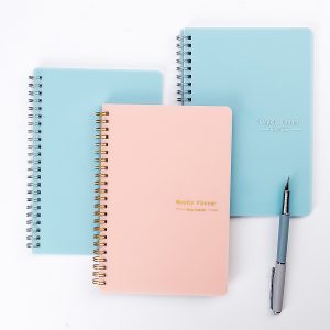 A5 Paper Cover Custom Logo and Inner Page Design Weekly Planner Notebook Diary