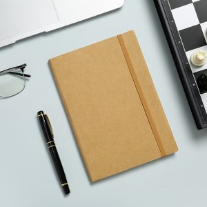 A5 Kraft Paper Cover with Customized Logo and Inner Pages Notebook Diary Planner