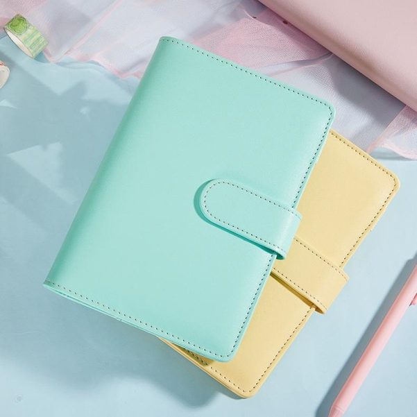 A5 Size Leather Cover Magnetic Clasp Design Custom Inner Pages Notebook Diary Planner