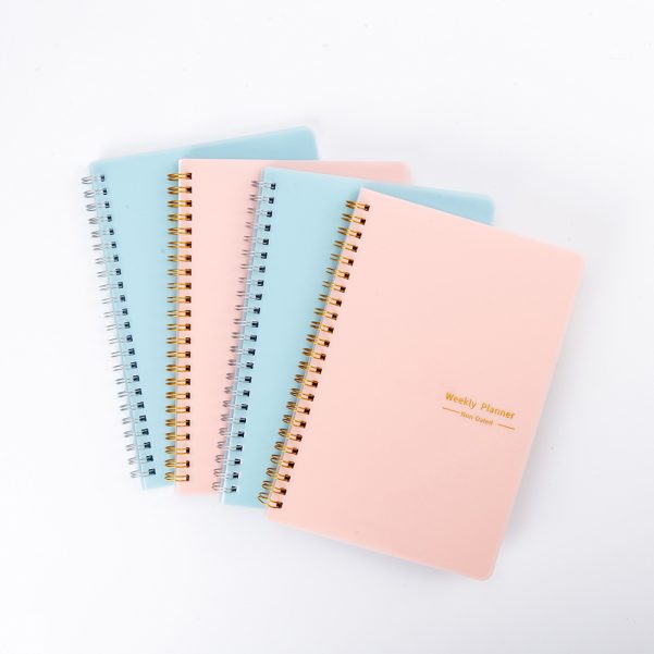 A5 Paper Cover Custom Logo and Inner Page Design Weekly Planner Notebook Diary - Image 2