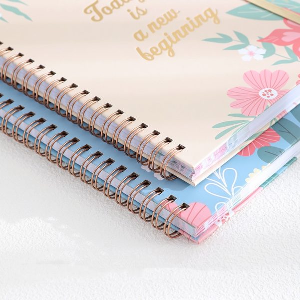 Accept Custom Size Paper Cover Custom Logo Coil Spiral Notebook Diary Planner - Image 4