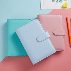 A5 Leather Cover Magnetic Binding Customized Logo Binder Journal Notebook Planner