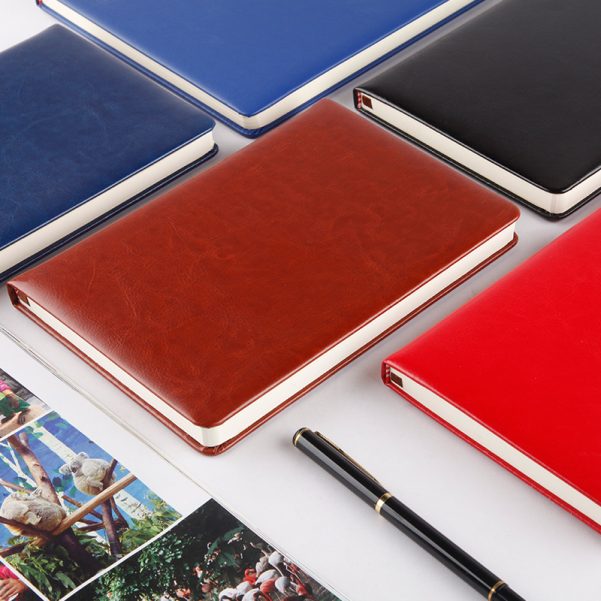 A5 Size Leather Cover Accept Customized Logo and Inner Page Business Notebook Diary Journal - Image 3