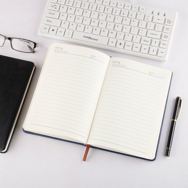 A5 Size Leather Cover Accept Customized Logo and Inner Page Business Notebook Diary Journal - Image 4