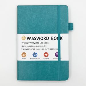 A5 Leather Cover Custom Logo Cover Color Password Notebook Diary Planner