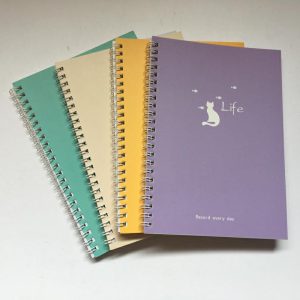 A5 Custom Cover Inner Page Paper Coil Spiral Notebook Diary Planner