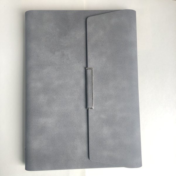 A5 Leather Cover Folding Design Binder Notebook Journal Accept Customized Business Logo and Inner Pages - Image 4