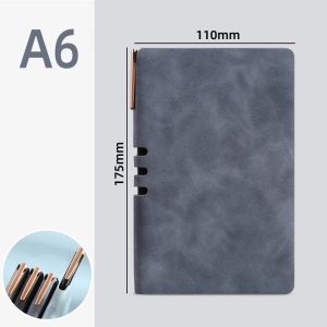 notebook with pen