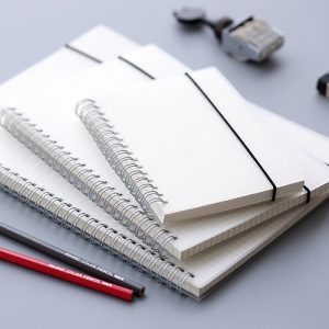 A5 A6 PP Transparent Cover Customized with Logo Spiral Coil Notebook Diary Journal