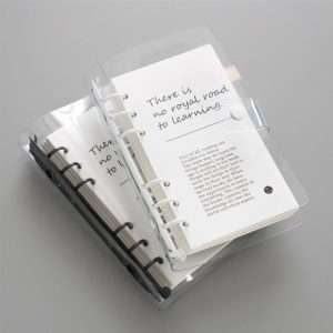 A6 PP Cover White Binder Notebook Diary Planner Accept Logo Size Color Inner Pages Customization