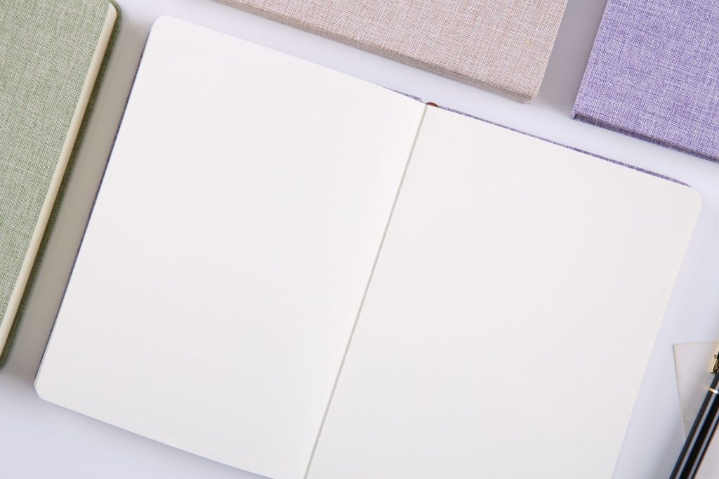 blank notebook