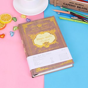 Paper Hard Cover Gold Stamped Logo Accepts Customized Notebook Diary Journal