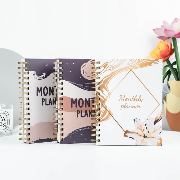 Paper Hard Cover Spiral Coil Diary Planner Notebook with Custom Logo and Inner Pages - Image 2