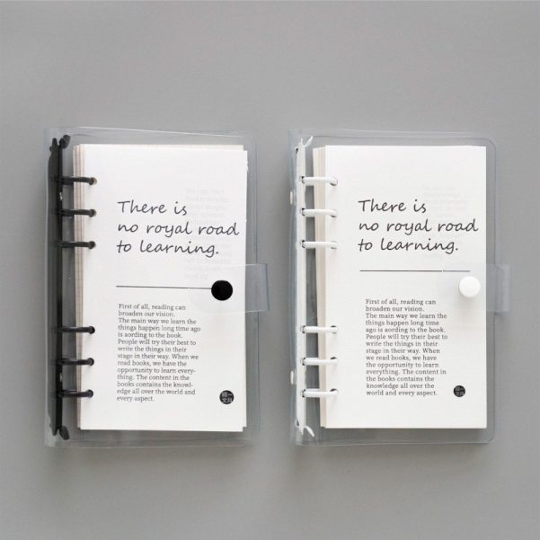 A6 PP Cover White Binder Notebook Diary Planner Accept Logo Size Color Inner Pages Customization - Image 2
