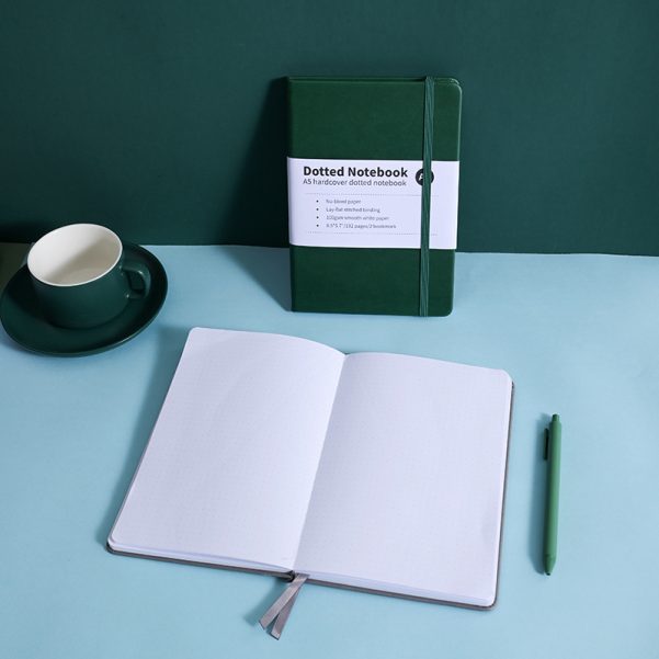 Custom Size and Cover Logo Leather Notebook Diary Planner with Cover Binding - Image 3