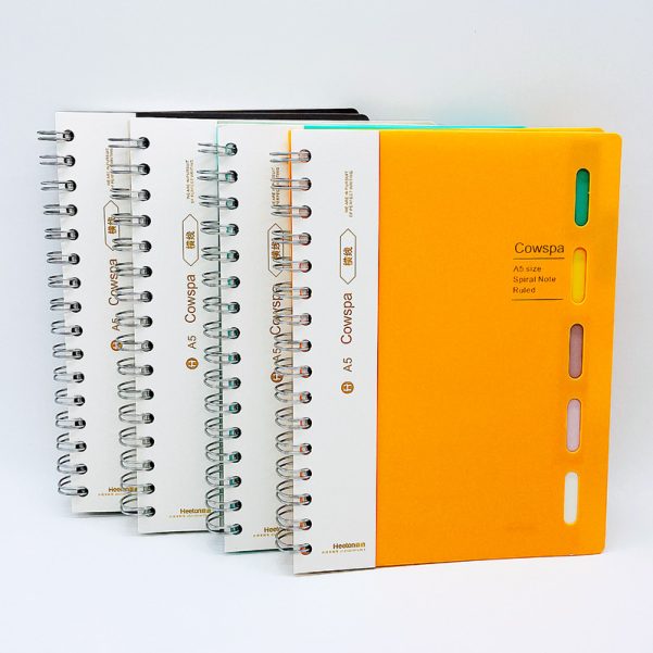 A5 Size PP Cover Spiral Coil Journal with Custom Logo and Dividers Notebook Diary - Image 2