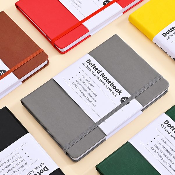 Custom Size and Cover Logo Leather Notebook Diary Planner with Cover Binding - Image 4